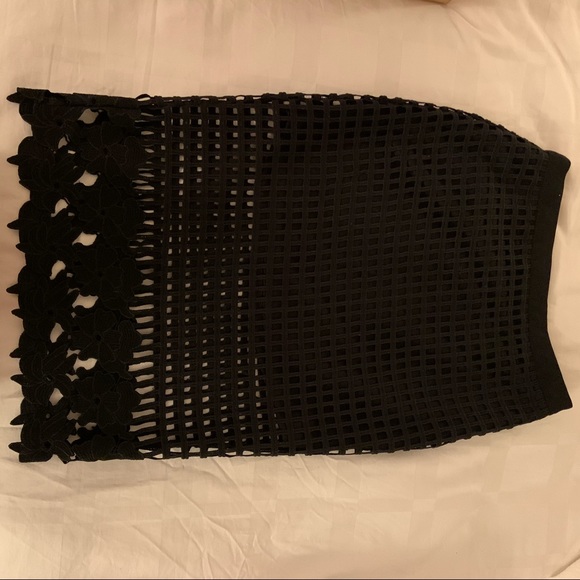 Lush black lace skirt size small - Picture 2 of 3